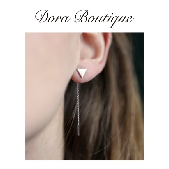 💕 last pair Geometric String Wire earrings - Picture 2 of 5